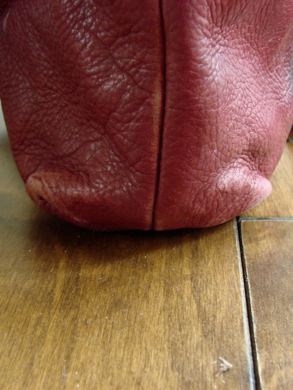 Fossil Dawson Burgundy Leather Satchel Bag Purse Crossbody Cow Hide Long Strap - Picture 16 of 16